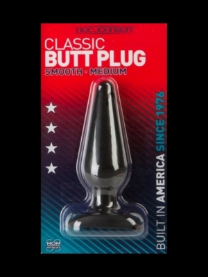 Classic Butt Plug Medium - Black