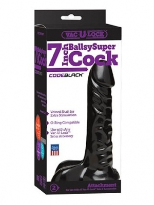 Vac-U-Lock - CodeBlack - Ballsy Super Cock