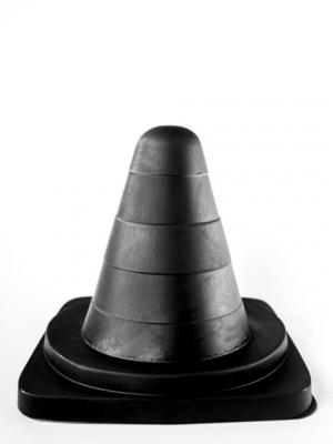 All Black Traffic Cone 19 cm. [AB68]