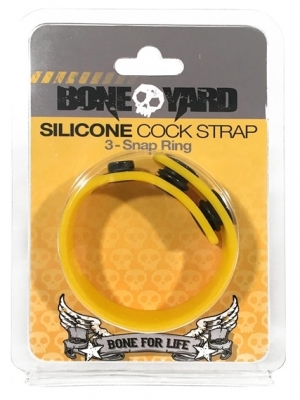 Boneyard Silicon Cock Strap - Yellow