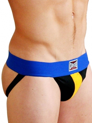 GBGB Camaro Jock Underwear Jockstrap Royal/Black/Yellow