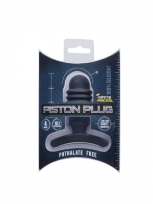 Silicone Piston Plug 10.20 cm. (4.00 inch) - Black