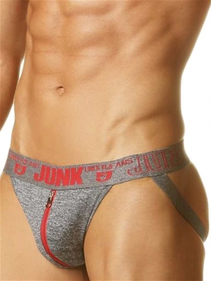 Junk Expose Zip Jock Underwear Red
