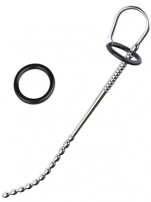 Stainless Steel | Silicone Urethral Strectcher - Long Beaded