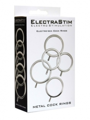 ElectraStim Solid Metal Cock Ring Set 5 Sizes