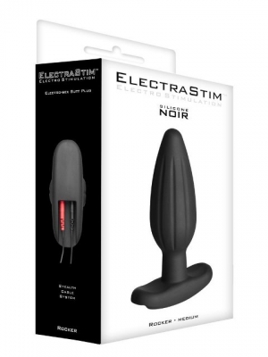 ElectraStim Silicone Noir -Rocker- Medium Butt Plug