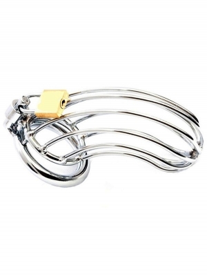 Male Chastity Device - Bird Cage - Stainless Steel