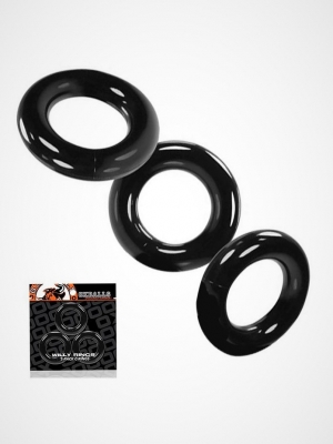OXBALLS [TPR] Willy Cock Ring 3-Pack - Black