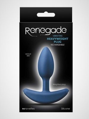 Renegade - Heavyweight Plug - Small - Blue Vibrator