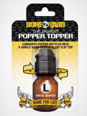 BONE YARD Skwert Popper Topper - large thread - Black