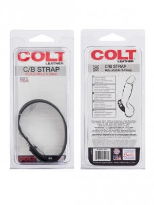 Colt Adjustable 3 Snap Leather Strap